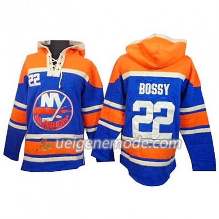 Herren Eishockey New York Islanders Mike Bossy22 Blau Sawyer Hooded Sweatshirt